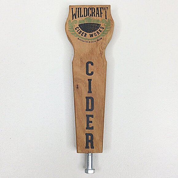 Wildcraft Cider Works Tap Handle Eugene Oregon Breweriana Wood 9.5" - Picture 1 of 8